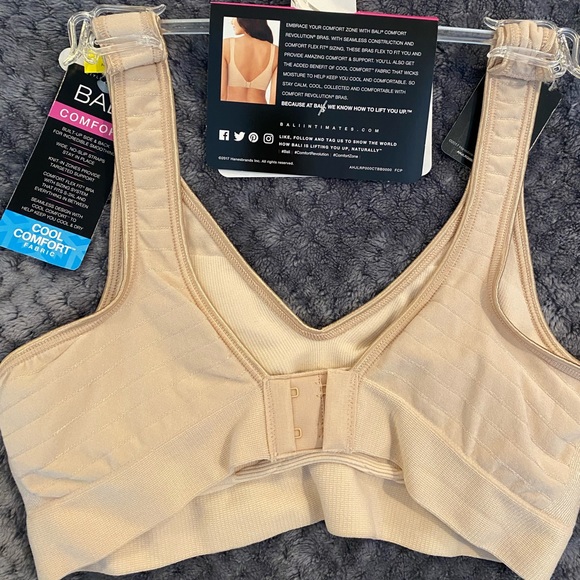 NWT Bali Comfort Revolutions wireless lightly lined form shaping bra SzM - Picture 8 of 10